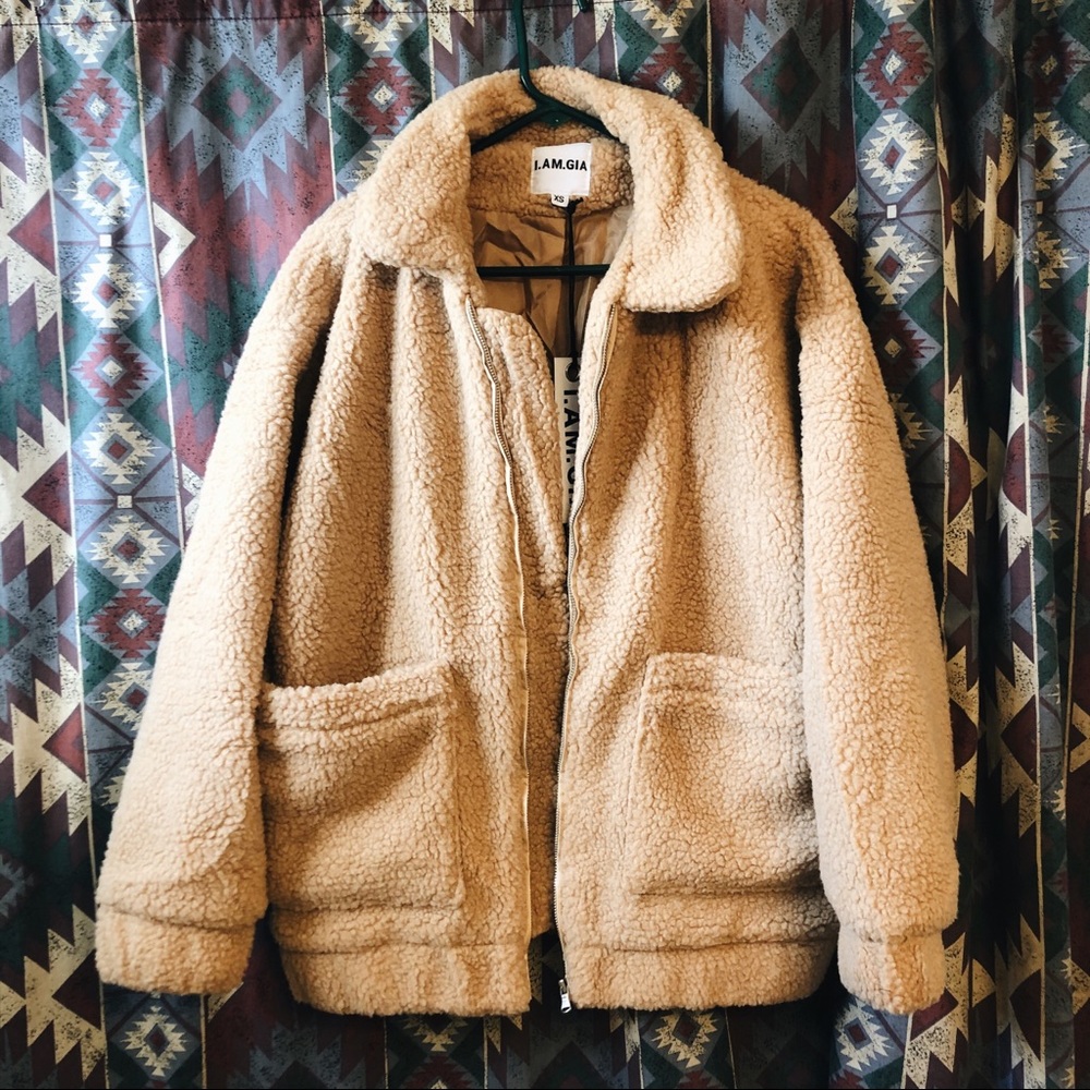 NWT I.am.gia pixie teddy coat XS